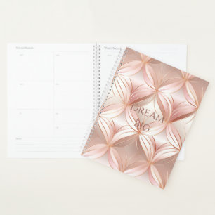 Pearl Blush Pink Rose Gold Planner