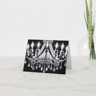 Pearl Chandelier Thank You Card