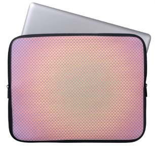 Pearl color vibrant carbon fiber patterned laptop sleeve