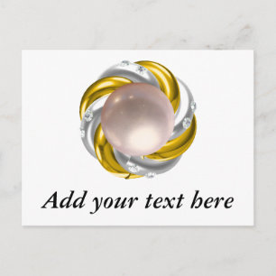 PEARL & DIAMONDS POSTCARD