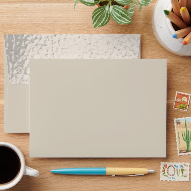 Pearl Faux Leather Design Envelope (Desk)