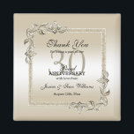 Pearl Gem & Glitter 30th Wedding Anniversary    Magnet<br><div class="desc">Glamourous and elegant posh 30th Pearl Wedding Anniversary party thank you magnet with stylish pearl gem stone jewels corner decorations and matching coloured glitter border frame. A romantic design for your celebration. All text, font and font colour is fully customisable to meet your requirements. If you would like help to...</div>