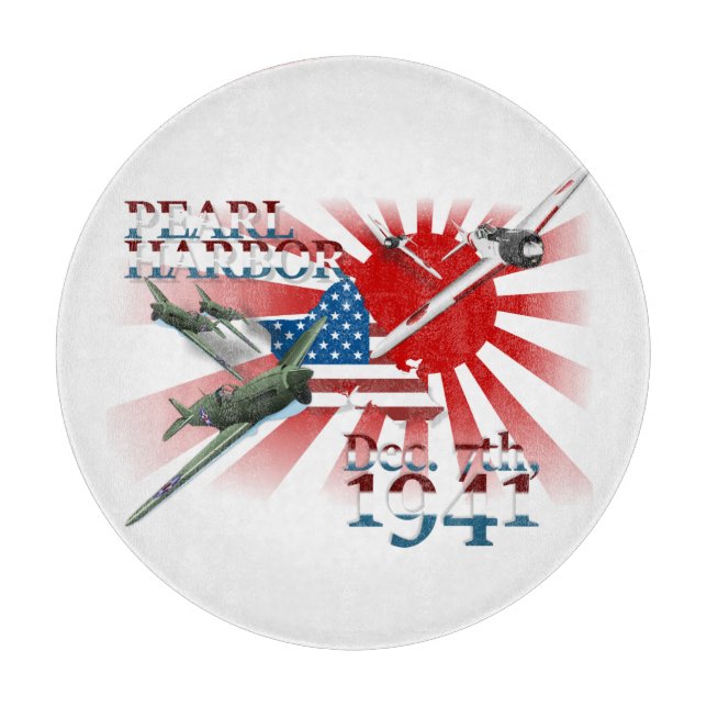 Pearl Habor December 7, 1941 Cutting Board (Front)