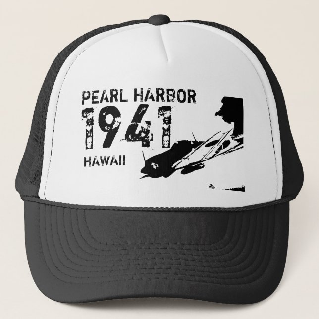 PEARL HARBOR 1941 HAWAII TRUCKER HAT (Front)