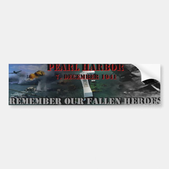 Pearl Harbor Bumper Sticker (Front)