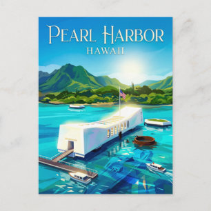 Pearl Harbor National Memorial Hawaii Postcard