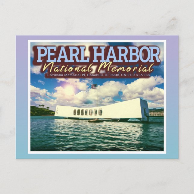 PEARL HARBOR NATIONAL MEMORIAL - HONOLULU HAWAII  POSTCARD (Front)