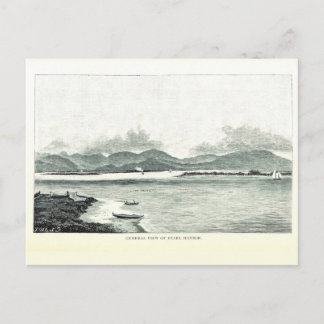 Pearl Harbour, Oahu, Hawaii 1890 Postcard