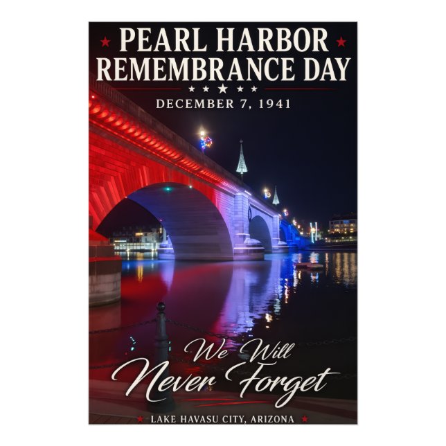 Pearl Harbour Remembrance Day Photo Print (Front)