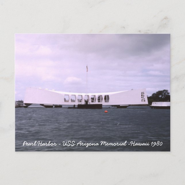 Pearl Harbour USS Arizona Memorial Hawaii Postcard (Front)
