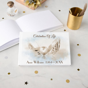 Pearl In Seashell Memorial Service Guest Book