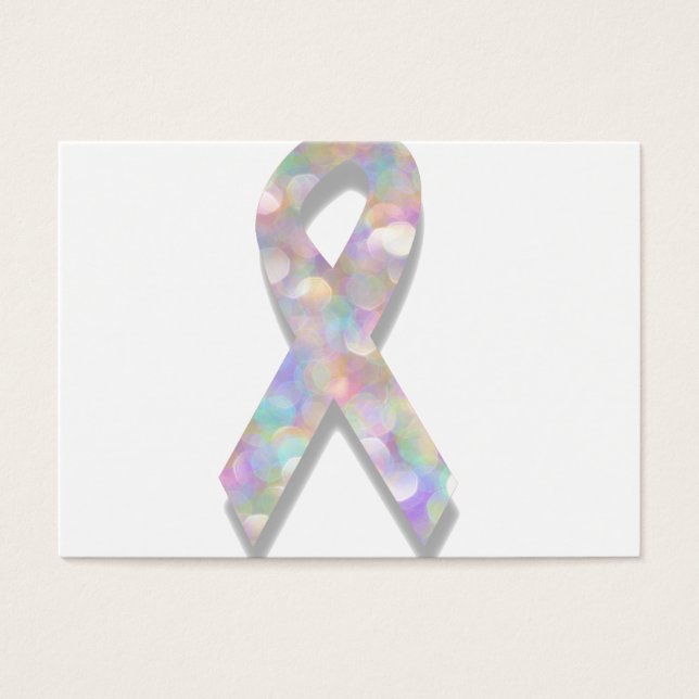 pearl lung cancer ribbon (Front)