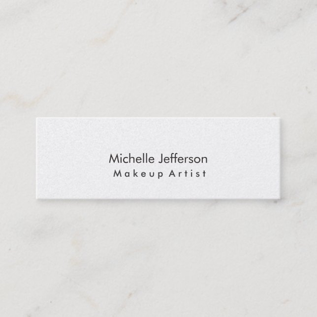 Pearl Makeup Artist Modern Stylish Business Card (Front)