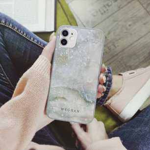 Pearl Marble Glitter Monogram Case-Mate iPhone Case