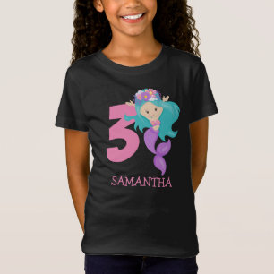 Pearl – Ocean jewel 3rd Mermaid birthday T-Shirt