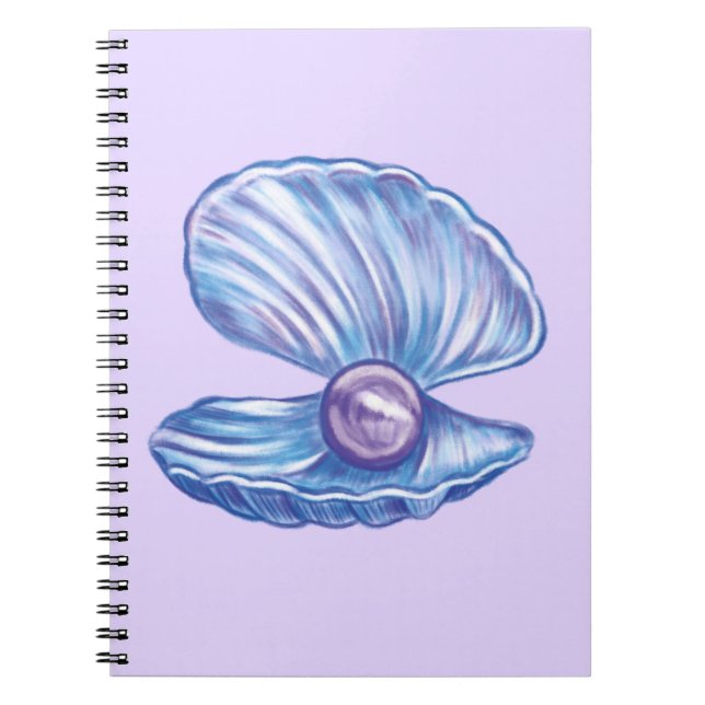 Pearl of the Ocean (Purple)  Notebook (Front)