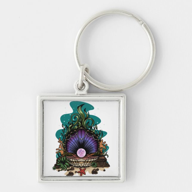 Pearl Of The Sea Key Ring (Front)