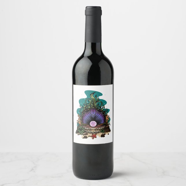 Pearl Of The Sea  Wine Label (Front)