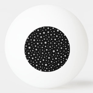 Pearl Pattern on Black Background Ping Pong Ball