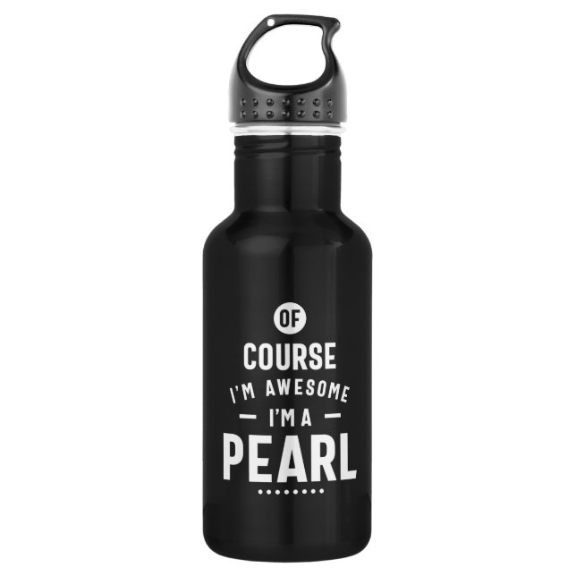 Pearl Personalised Name Birthday 532 Ml Water Bottle (Front)
