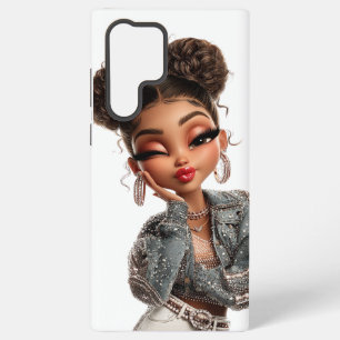 Pearl Pout Glam Girl  Samsung Galaxy Case