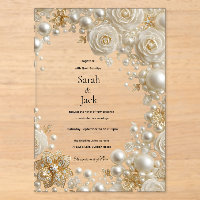 Pearl Rose and  Diamonds Wedding 