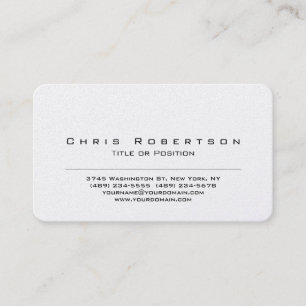 Pearl Rounded Corner Charming Business Card