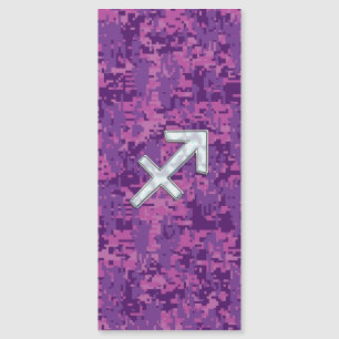 Pearl Sagittarius Zodiac Sign Fuchsia Digital Camo
