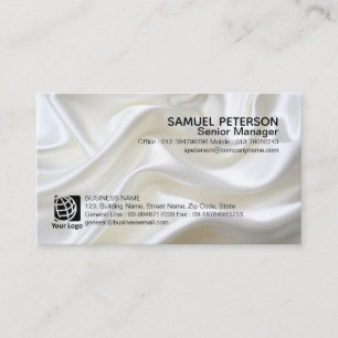 Pearl Satin Fabric Texture Professional Card