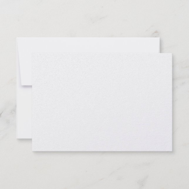 Pearl Shimmer Wedding RSVP Response Card (Front)