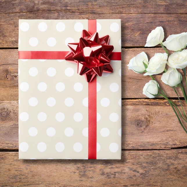 Pearl Small Polka Dots Wrapping Paper (Creator Uploaded)