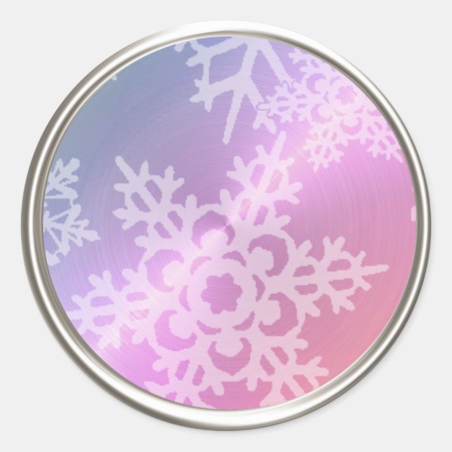 Pearl Snowflake Envelope Seal (Front)
