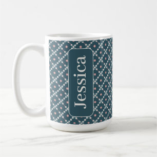 Pearl Squares Pattern Coffee Mug