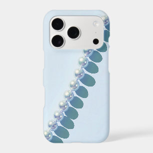 Pearl Strand iPhone Case Blue Coquette