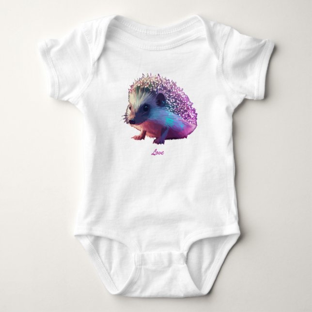 Pearl the Hedgehog T-Shirt Baby Bodysuit (Front)