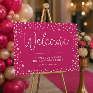 Pearl Themed 40th Birthday Sign