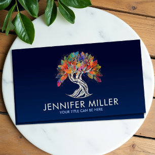 Pearl Tree of Life - colorful foliage Business Card