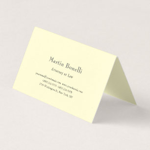 Pearl Unique Classical Personalised Custom Cream Business Card