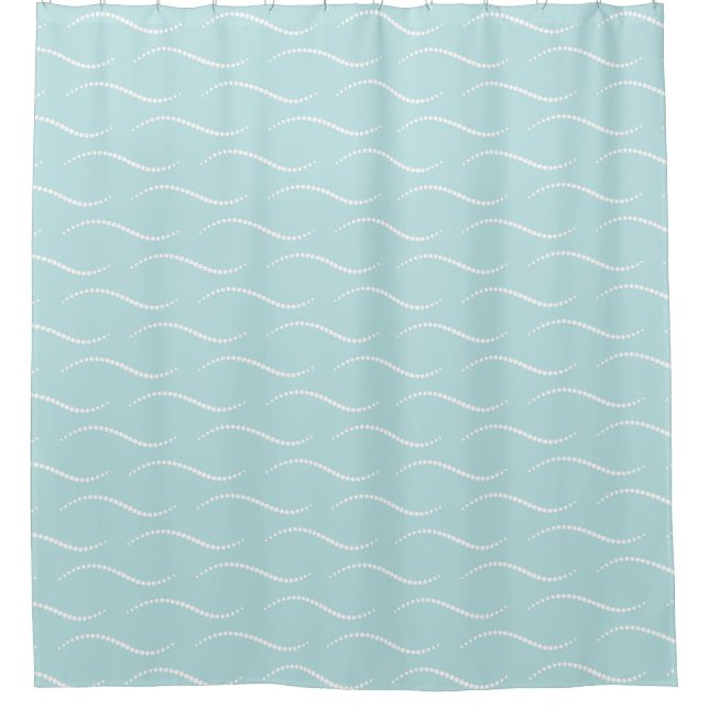 Pearl Waves Shower Curtain (Front)