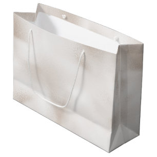 Pearl White Christmas  Large Gift Bag