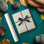 Pearl White Thin Horizontal Striped Wrapping Paper<br><div class="desc">Pearl and White Thin Horizontal Striped Wrapping Paper</div>