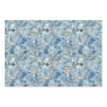 Pearlescent Floral Wrapping Paper Sheets  