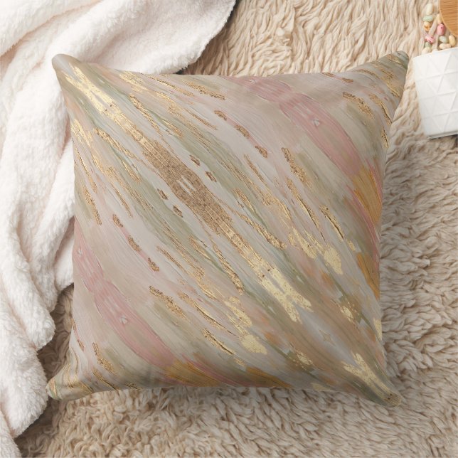 Pearlized Gold, Rose  Cushion (Blanket)
