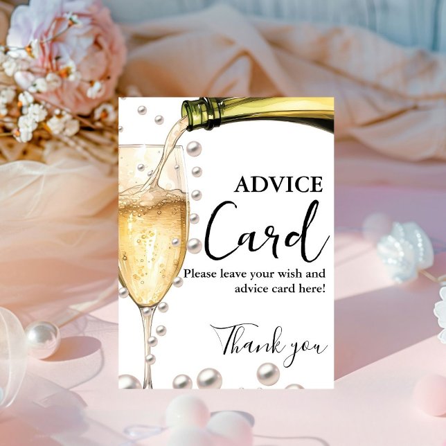 Pearls and Prosecco Advice bridal shower sign (Creator Uploaded)
