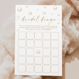Pearls and Prosecco Bridal Shower Bingo Game