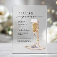 Pearls and Prosecco Bridal Shower Champagne 