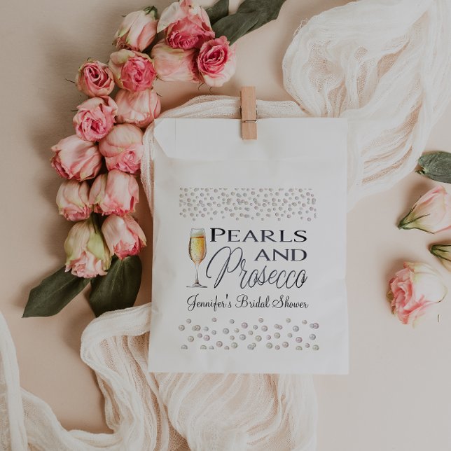 Pearls and Prosecco Bridal Shower Favour Bags (Creator Uploaded)