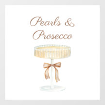 Pearls and Prosecco bridal shower love 