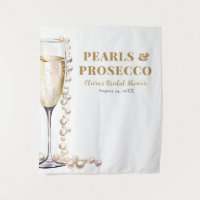 Pearls and Prosecco Bridal Shower Photo Backdrop
