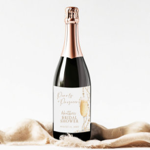 Pearls and Prosecco Bridal Shower  Sparkling Wine Label